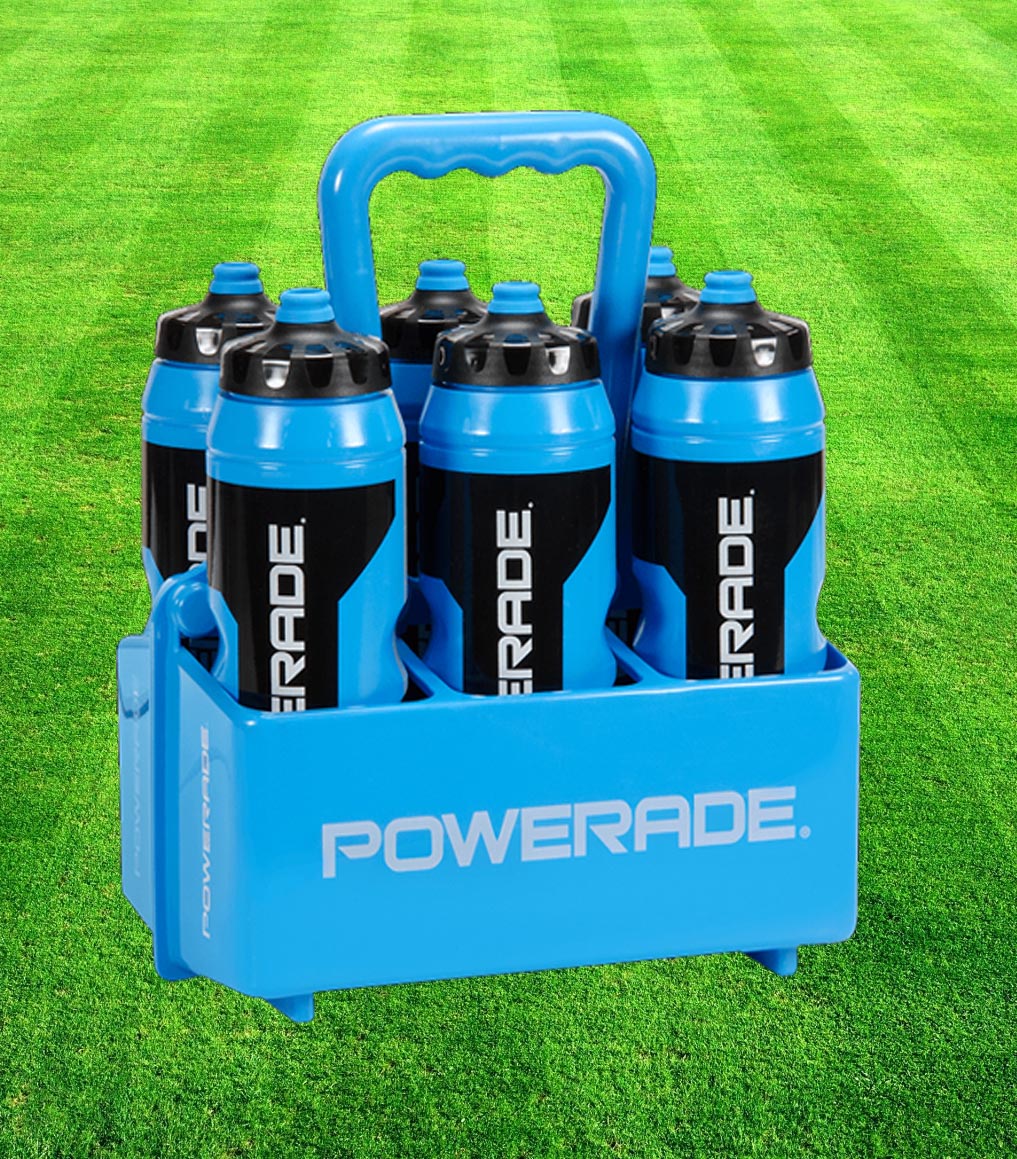 Powerade Bottles & Bottle Carriers